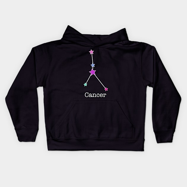 A Zodiac Sign Test Cancer Kids Hoodie by Helena Morpho 